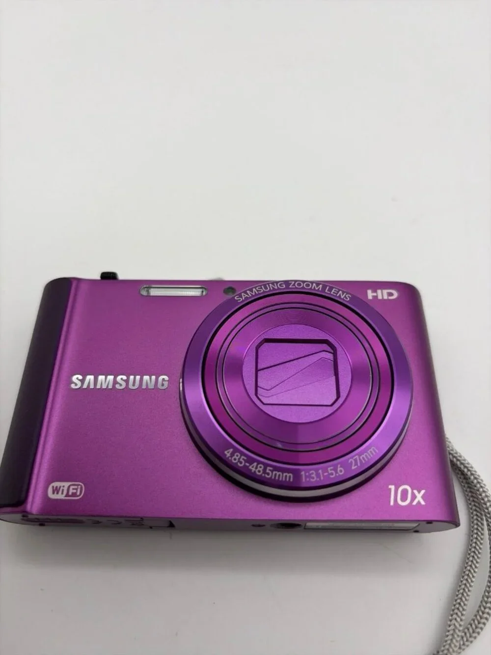 Samsung ST200F 16.1MP 10x WiFi Compact Digital Camera Purple Tested Working